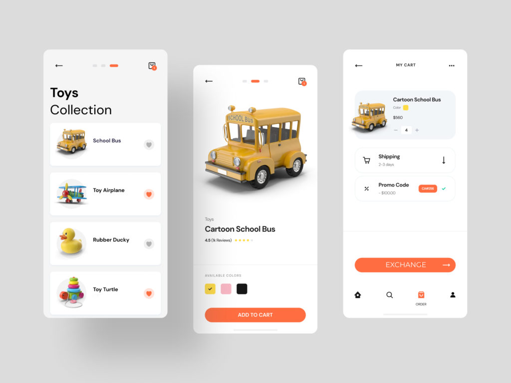 toy exchange app development