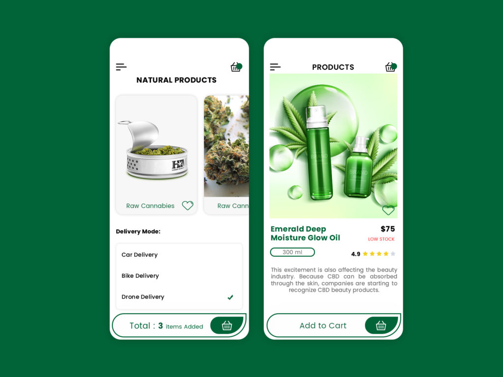 marijuana delivery app development