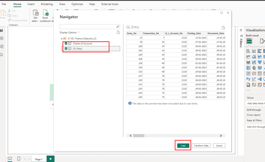 Power BI Data Model Creation 